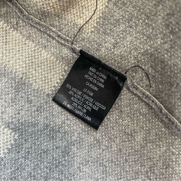 La Fee Verte Anthropologie Gray Hudsen Open Poncho Cardigan Women’s Size XS - Picture 5 of 5